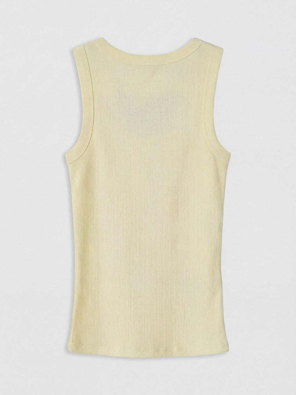 Sarı U Yaka Kadın Fitilli Atlet-5