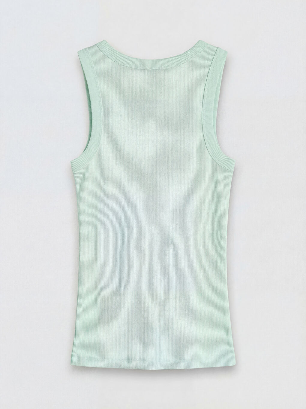 Yeşil U Yaka Kadın Fitilli Atlet-5