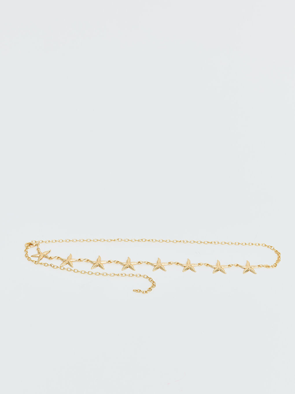 Sarı Kadın Yıldız Figürlü Zincir Kemer