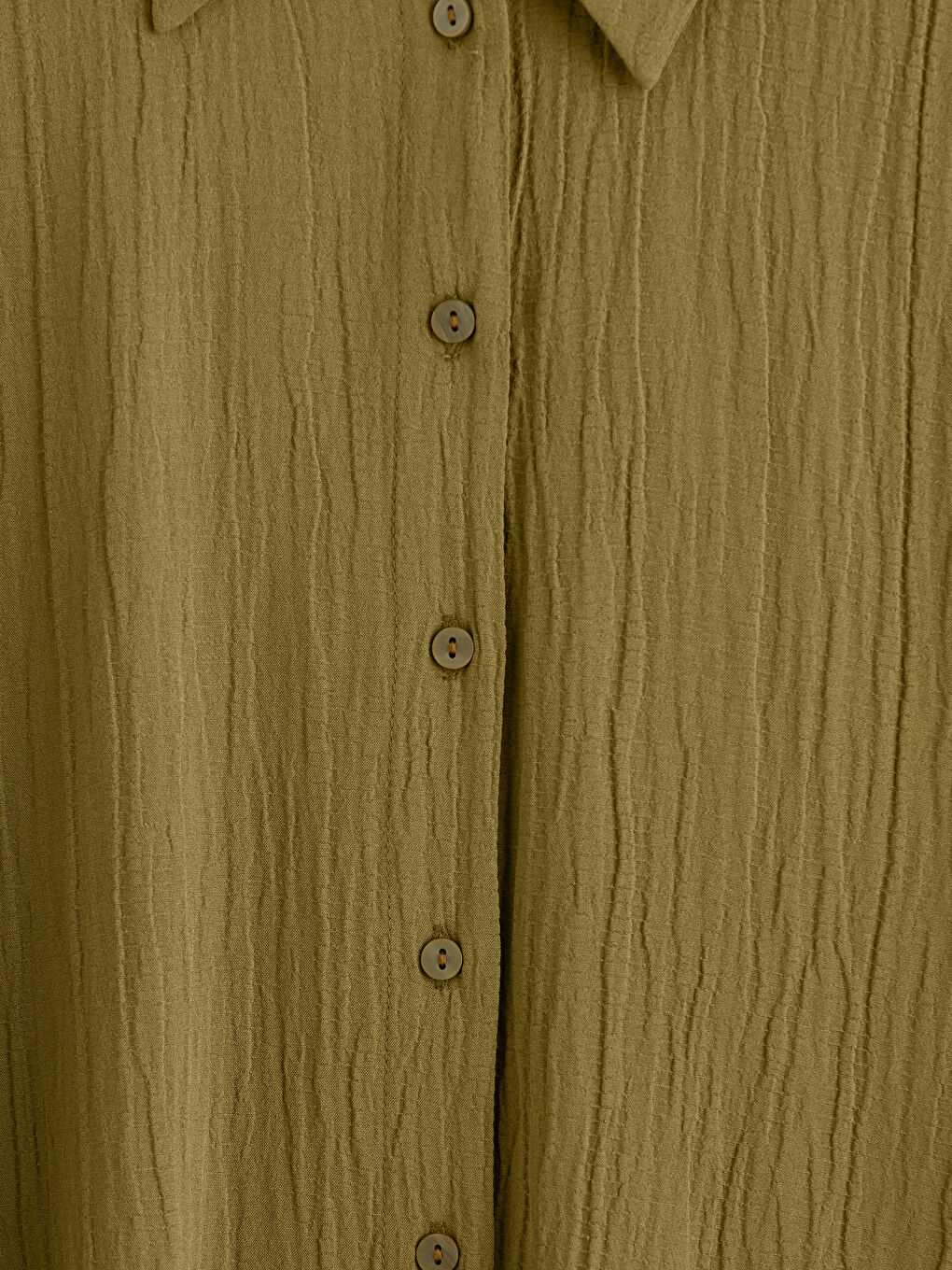 Haki Dokulu Kadın Gömlek-2