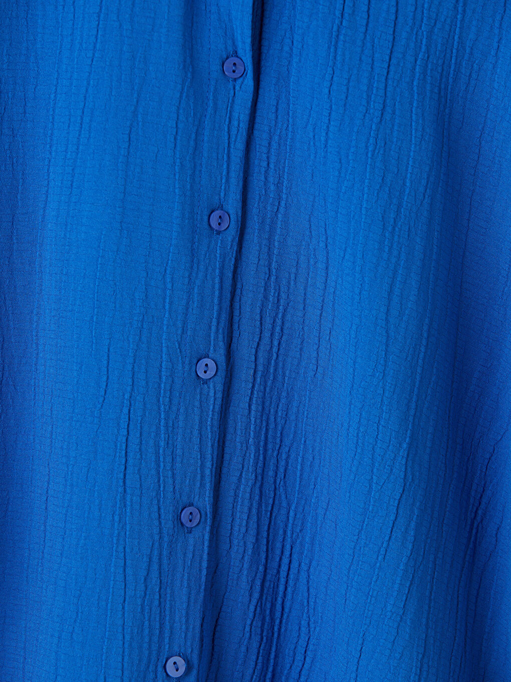 Mavi Dokulu Kadın Gömlek-2