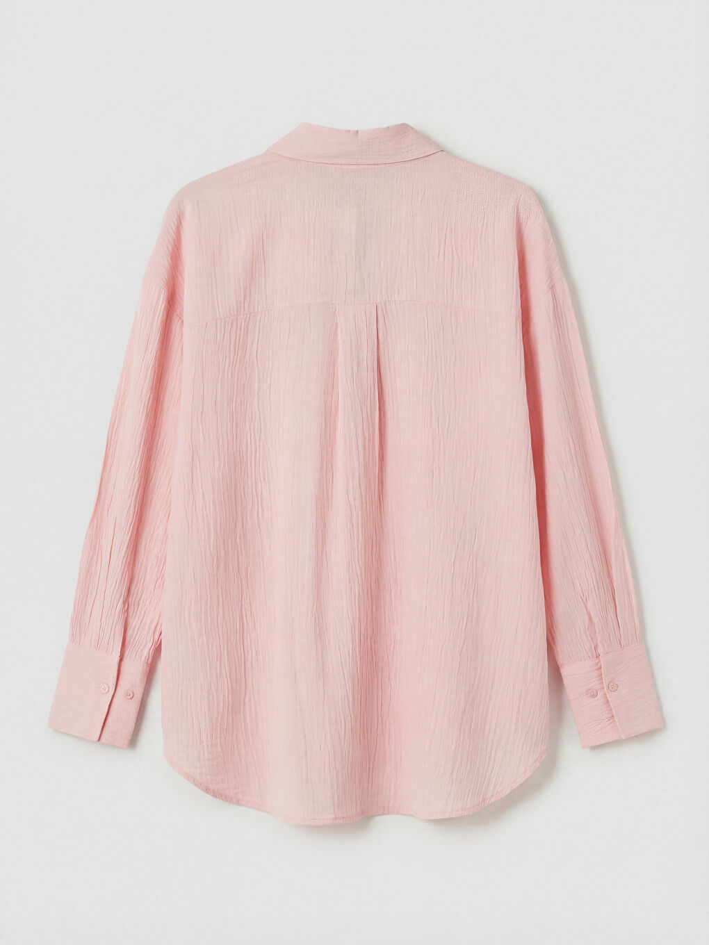 Pembe Dokulu Kadın Gömlek-1