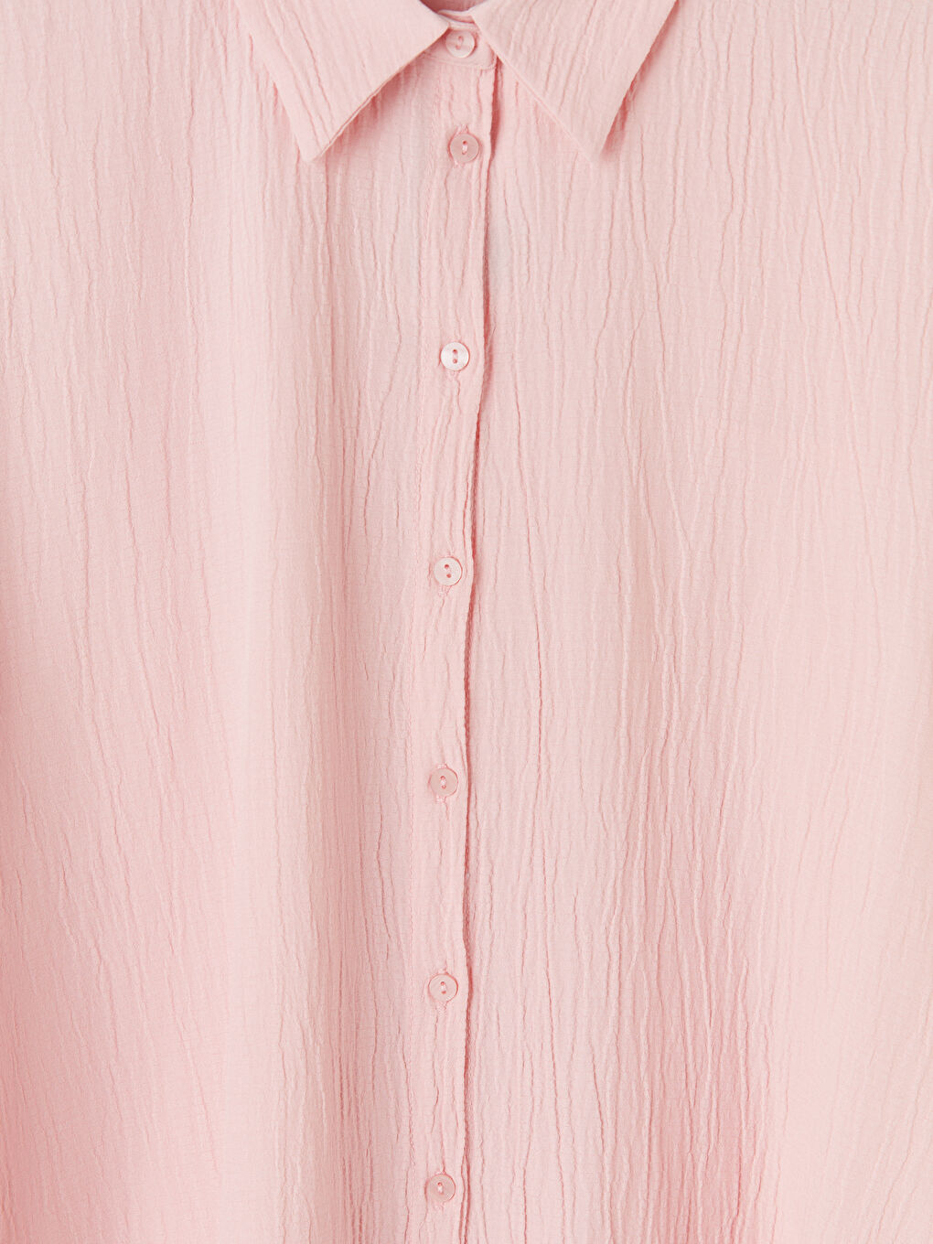 Pembe Dokulu Kadın Gömlek-2