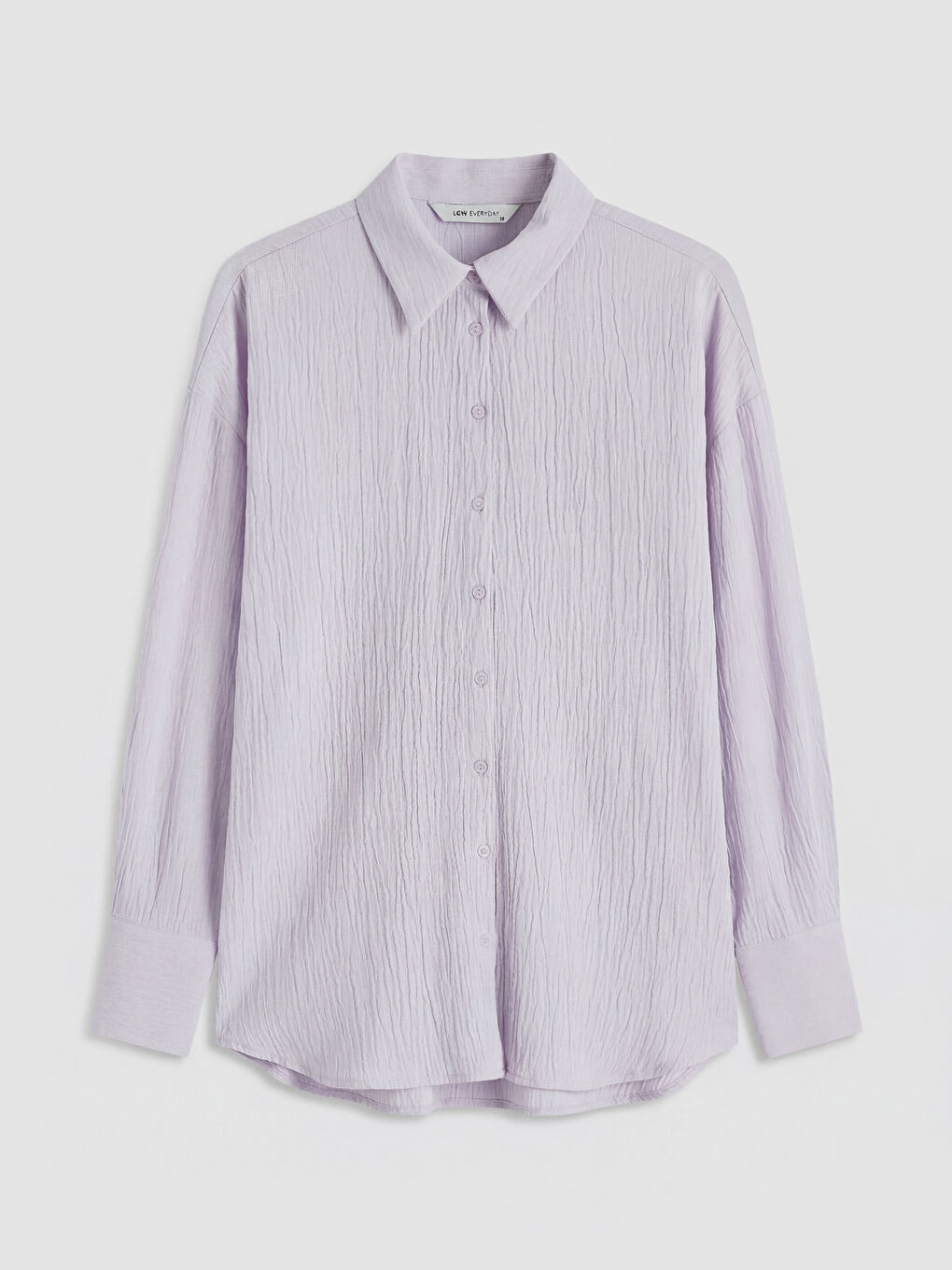 Lila Dokulu Kadın Gömlek-4