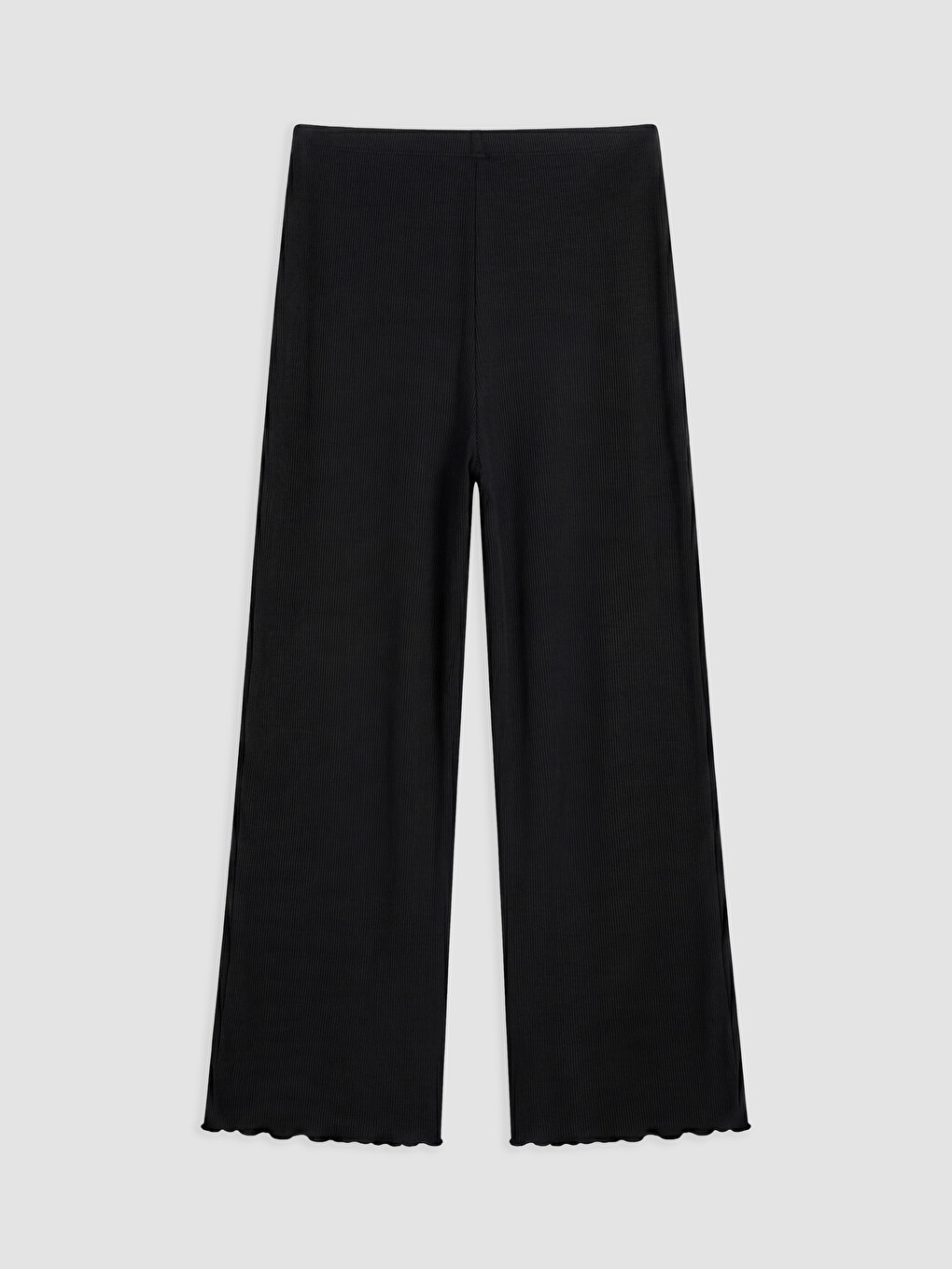 Siyah V Yaka Dantel Detaylı Kadın Pijama Takım-4