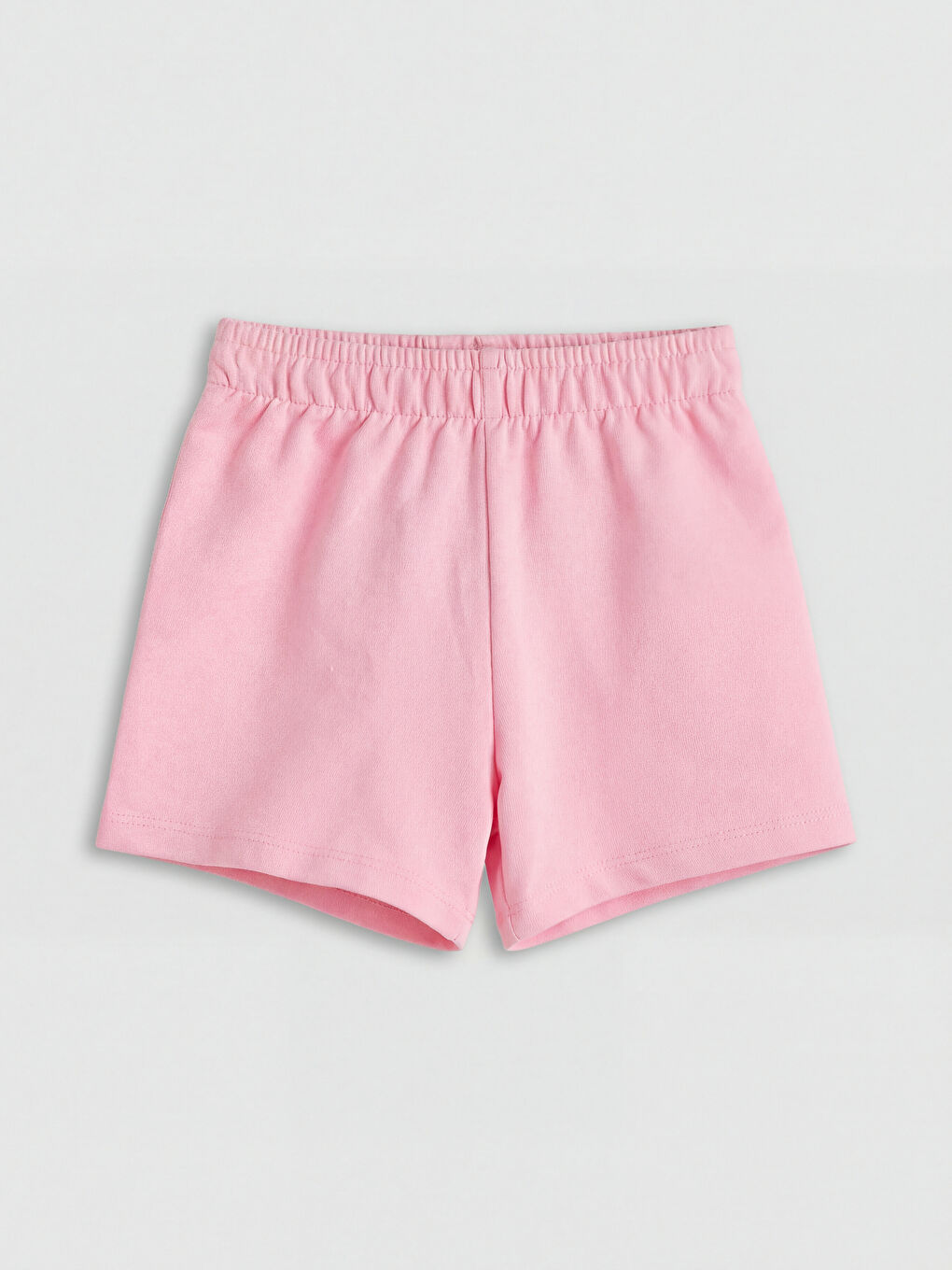 Pembe Beli Lastikli Kız Bebek Şort