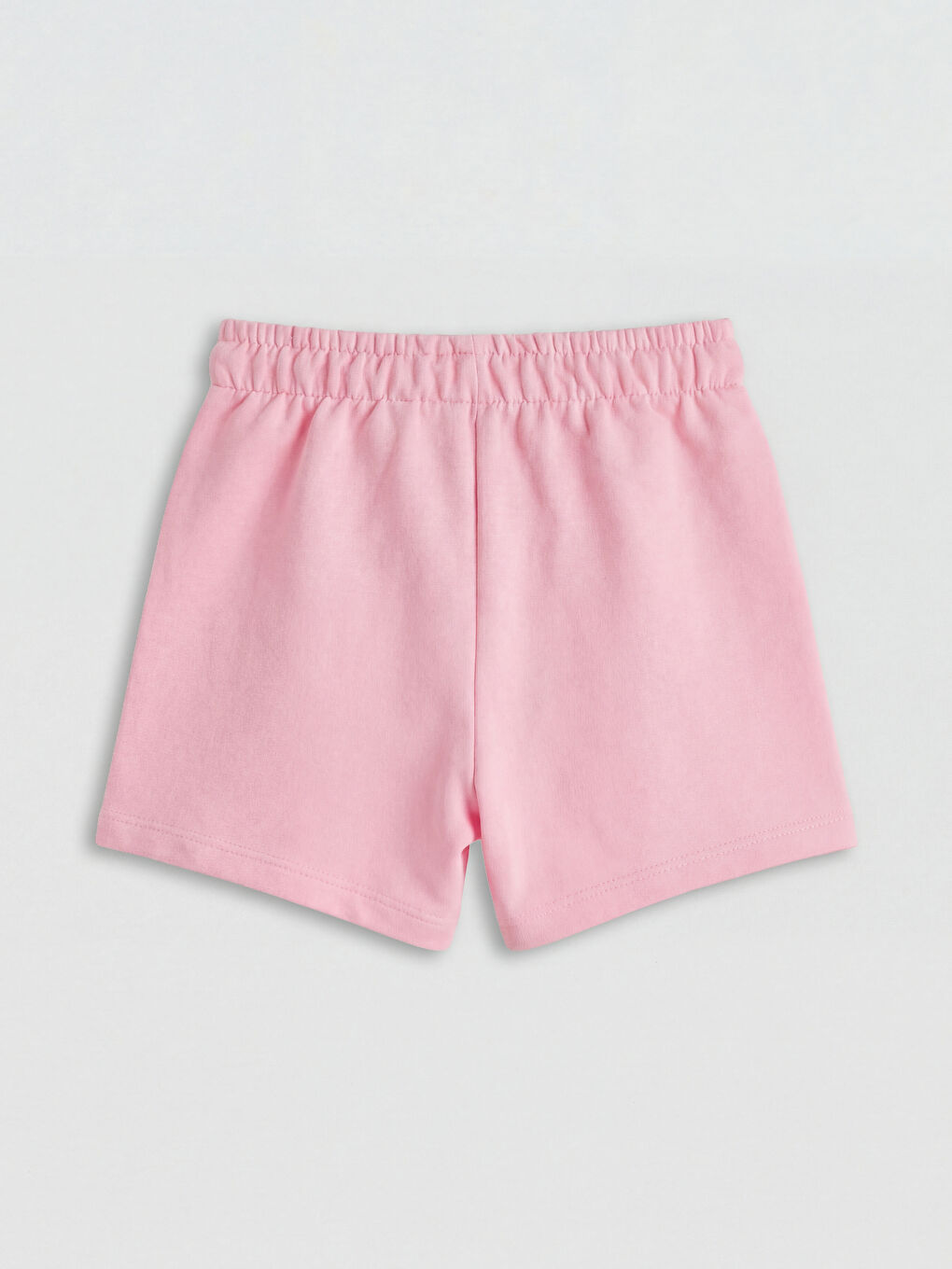 Pembe Beli Lastikli Kız Bebek Şort-1