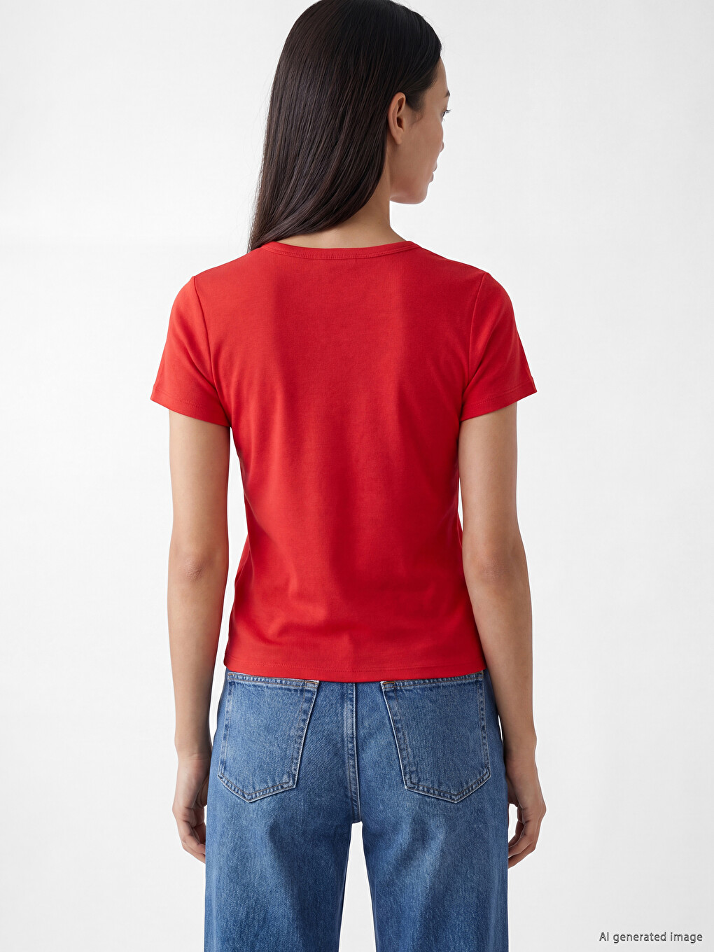 Bluza sa V izrezom na dugmad-3