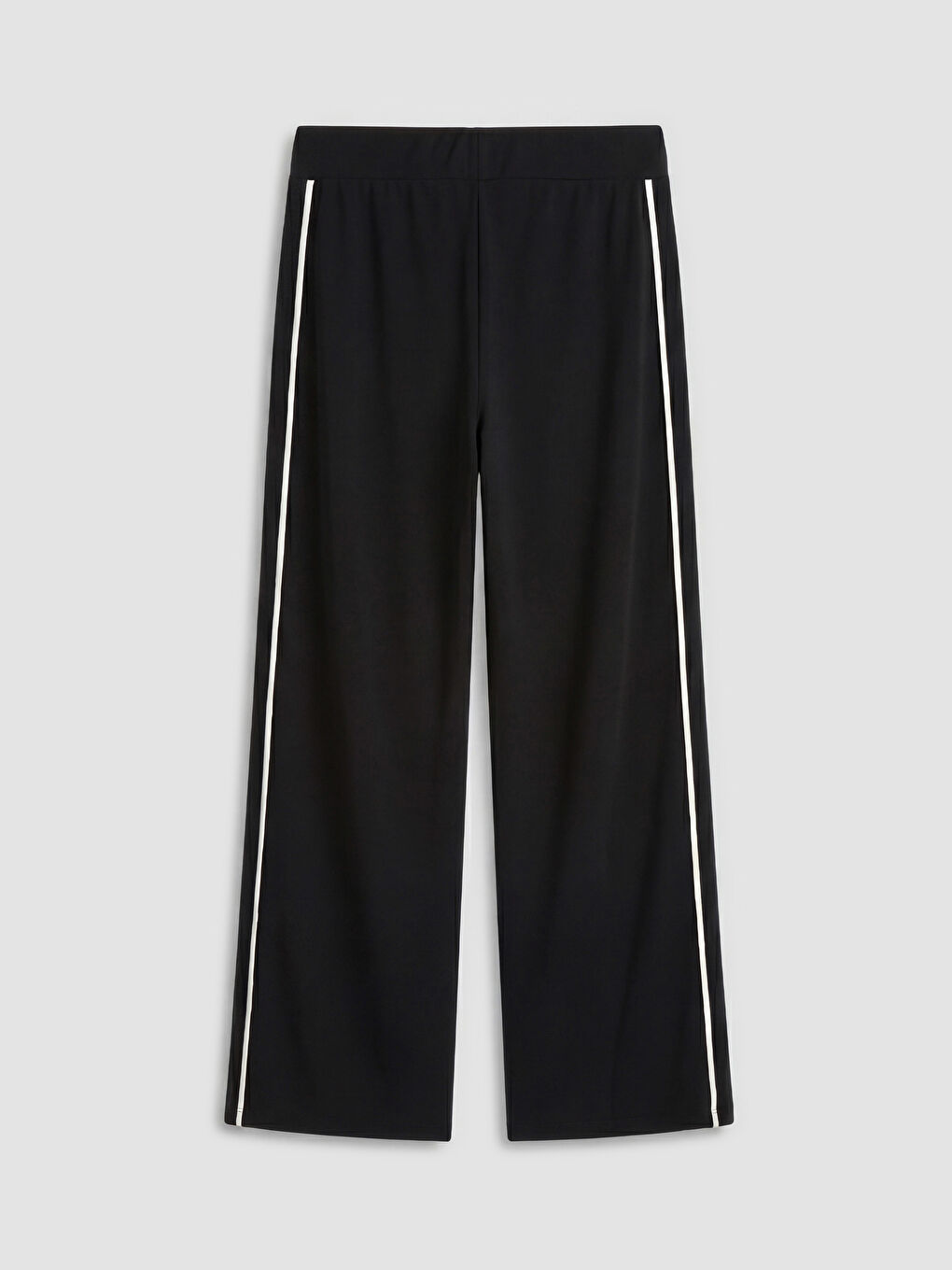 Siyah Şeritli Soft Touch Kadın Eşofman Altı-1