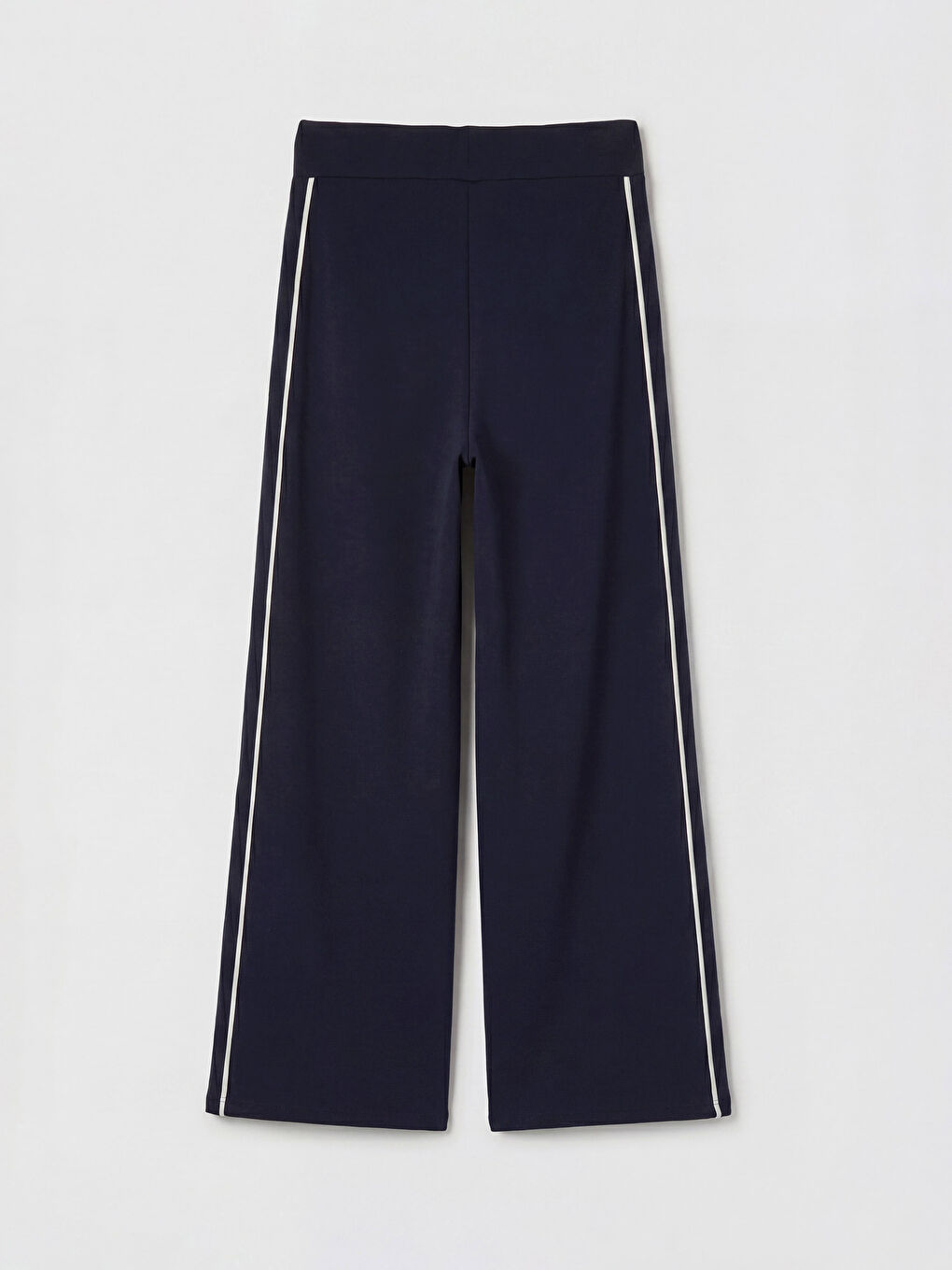 Lacivert Şeritli Soft Touch Kadın Eşofman Altı-1