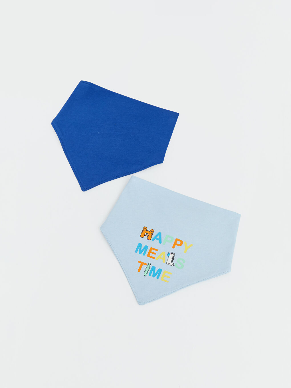 Baskılı Erkek Bebek Mama Önlüğü 2'li-1