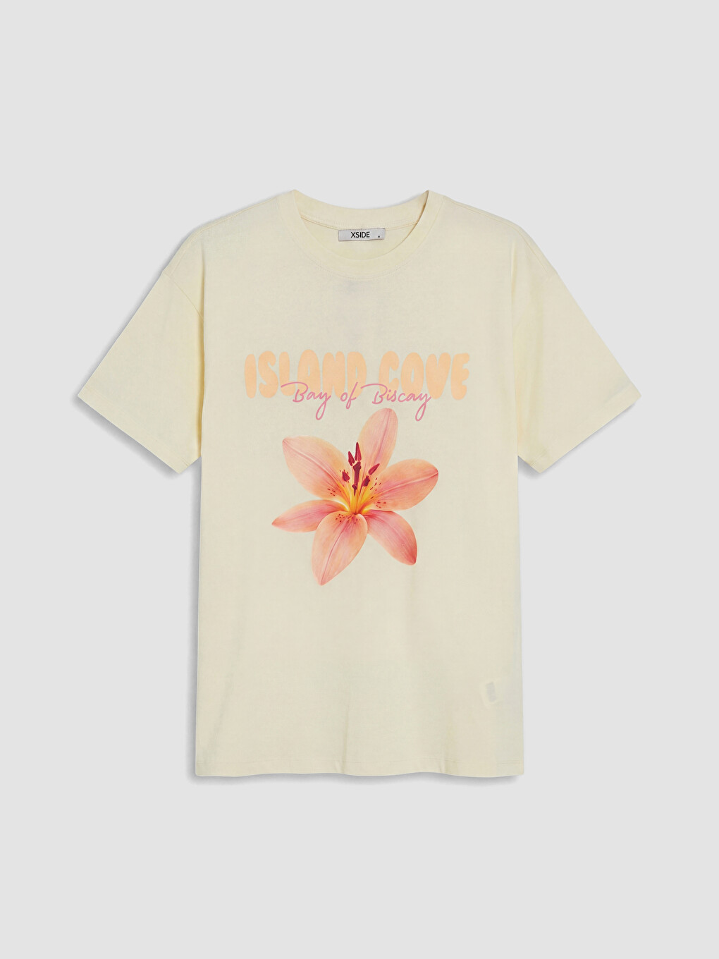 Printed %100 Cotton Women's T-shirt-4