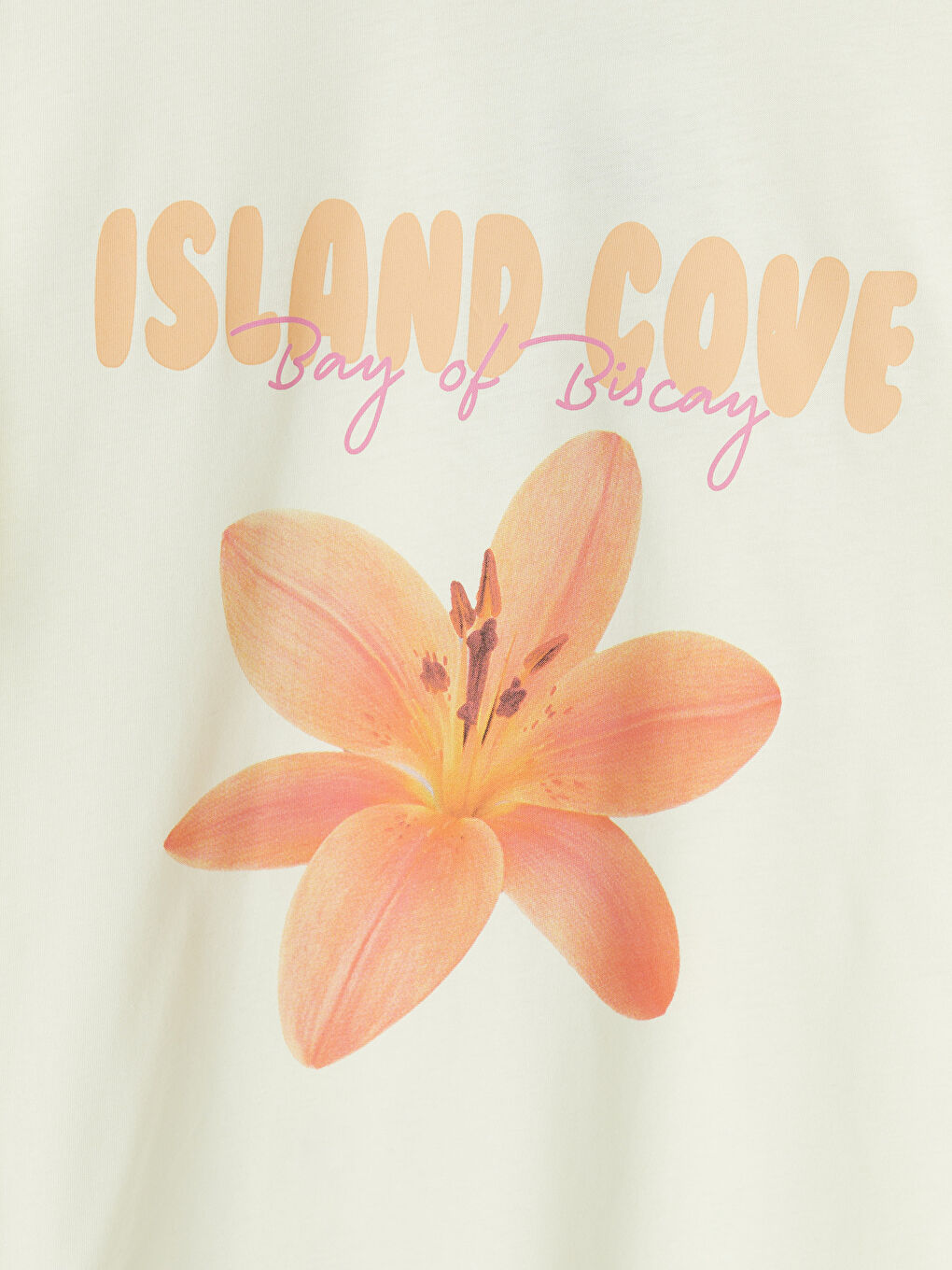 Sarı Bisiklet Yaka Baskılı Kadın Tişört-2