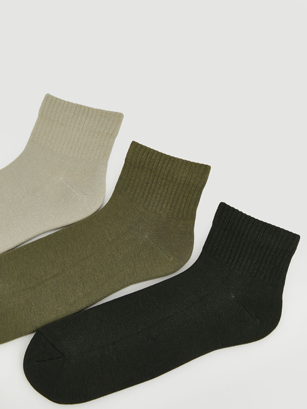 Yeşil Erkek Soket Çorap 3'lü-1