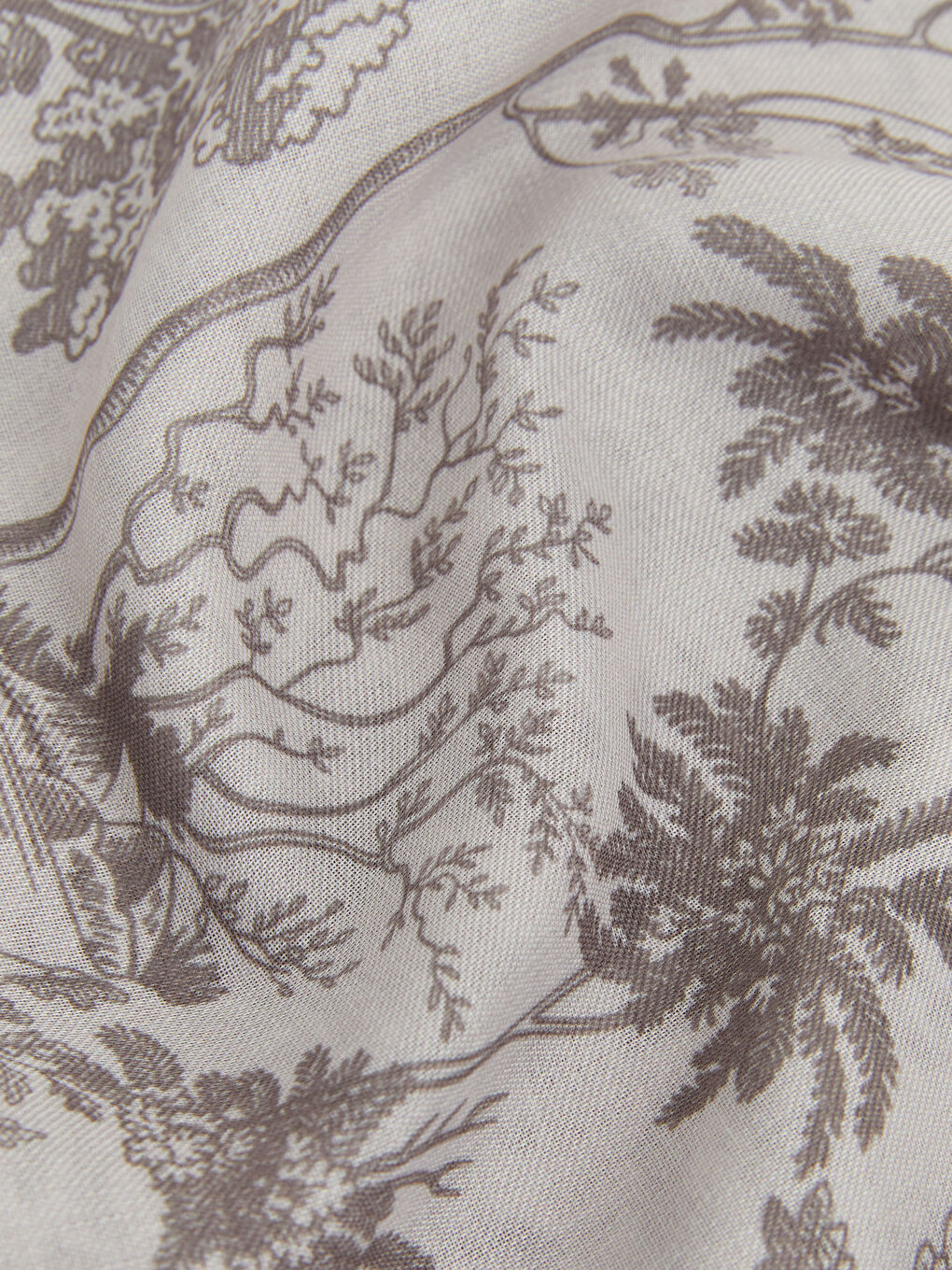 Ekru Desenli Kadın Şal-2