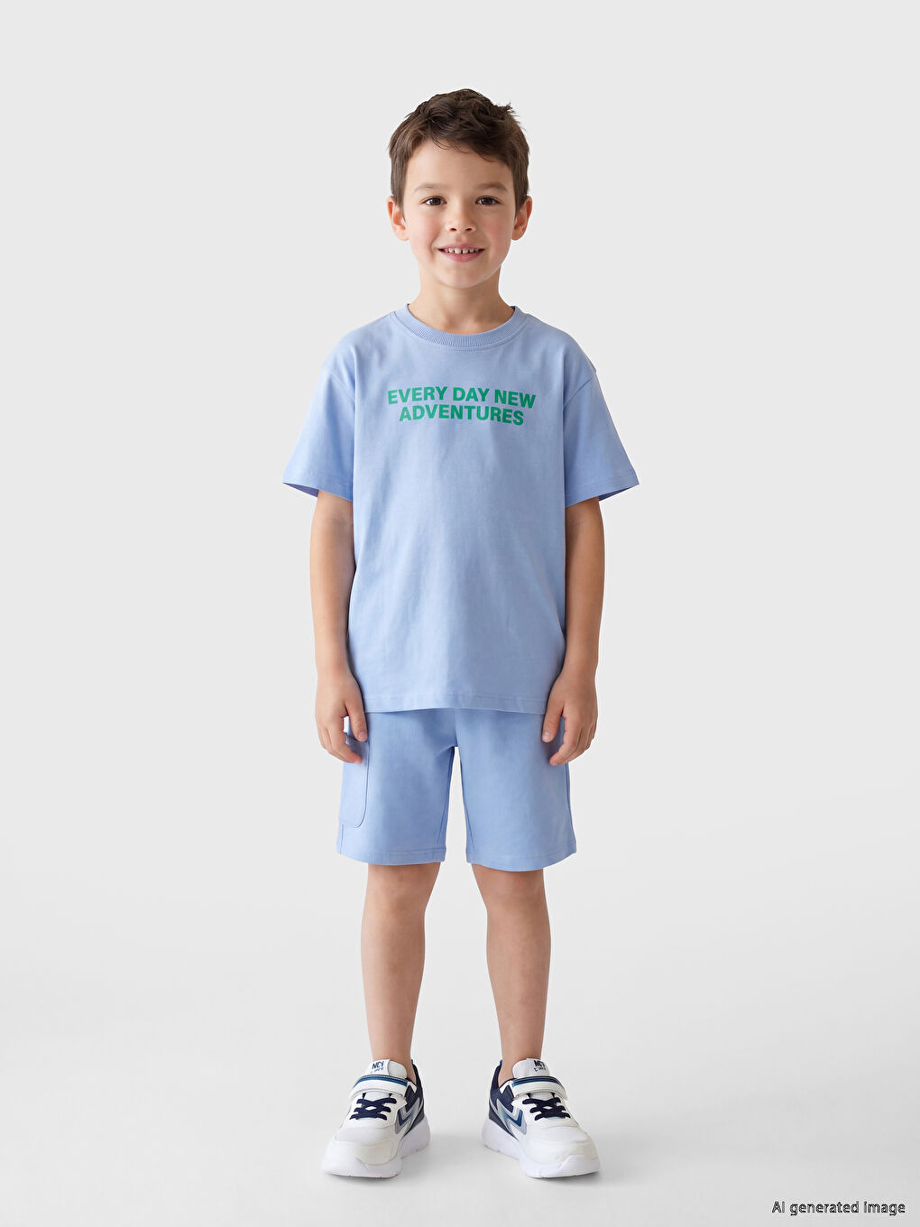 Text Printed Boys' Set-3