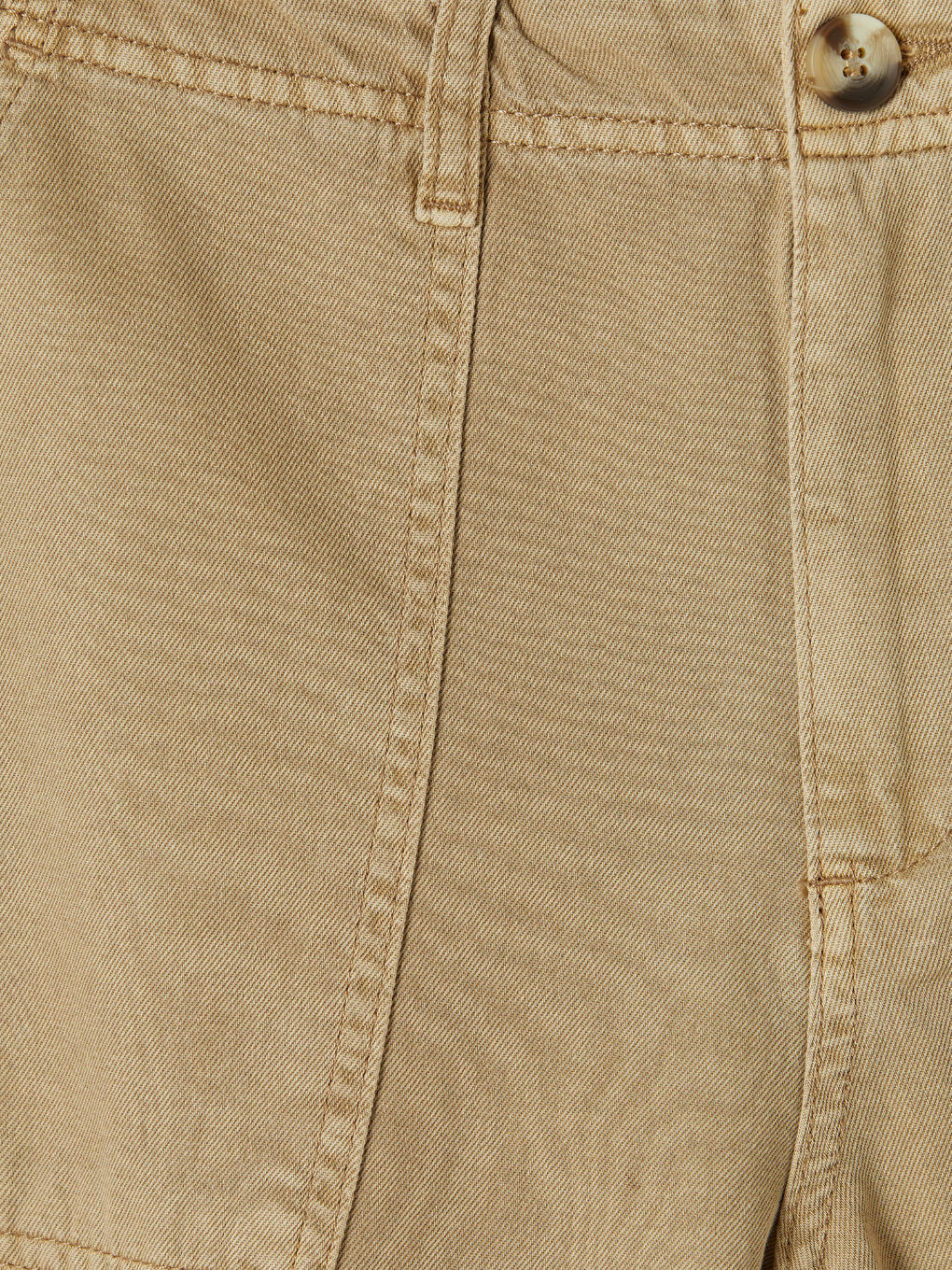 Kahverengi Wideleg Kadın Jean Pantolon-7