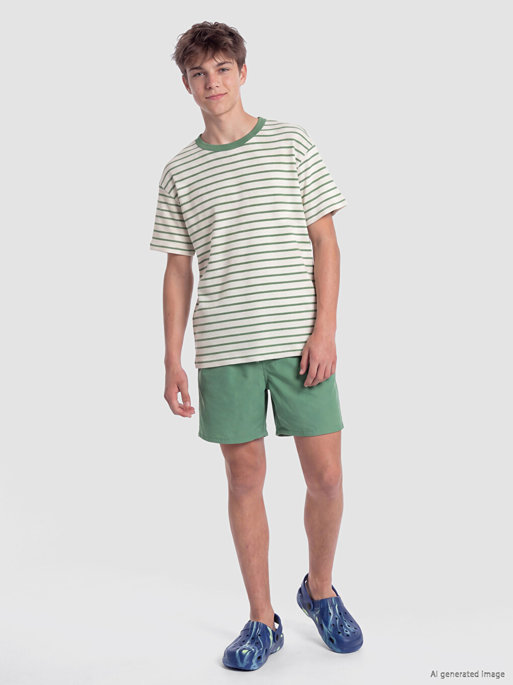 Elastic Waist Boys' Swimming Shorts