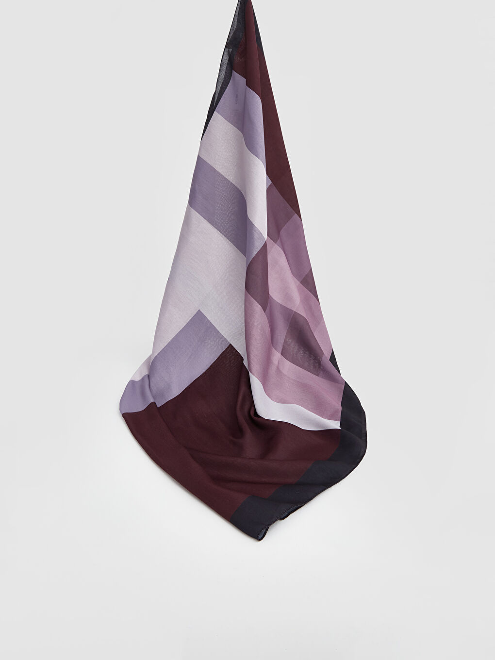 Bordo Desenli Kadın Şal