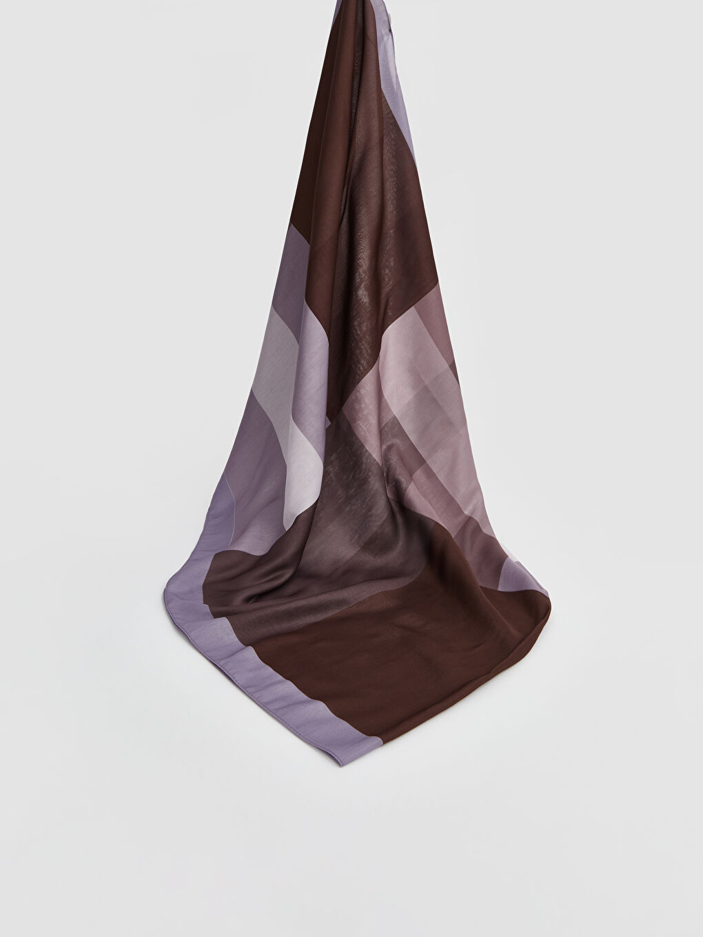 Lila Desenli Kadın Şal