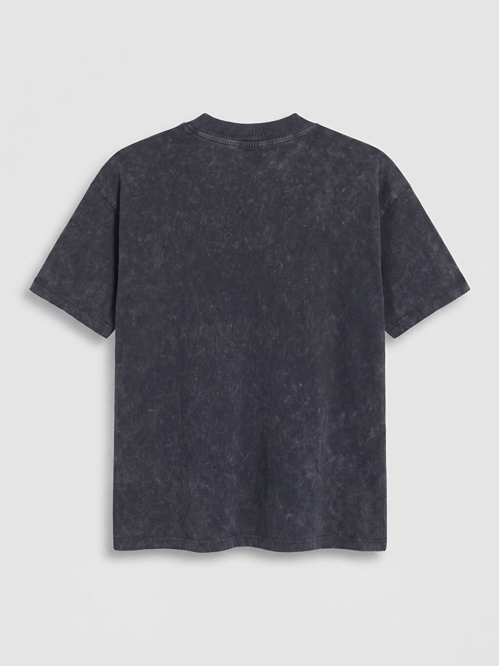 Antrasit Bisiklet Yaka Taşlı Bluz-1