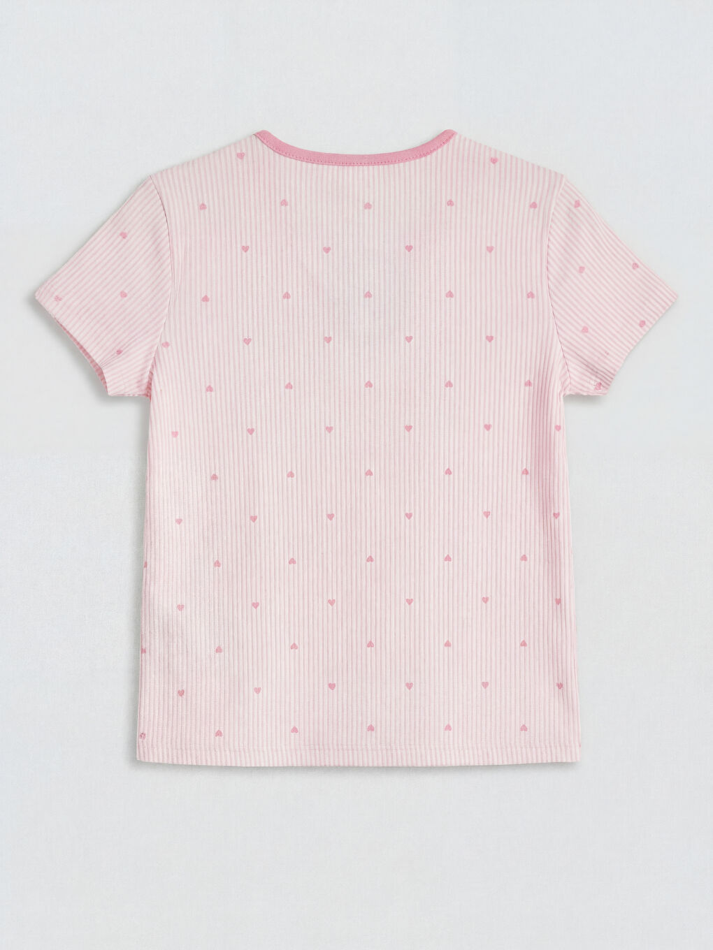 Pembe Kız Çocuk Şortlu Pijama Takımı-2