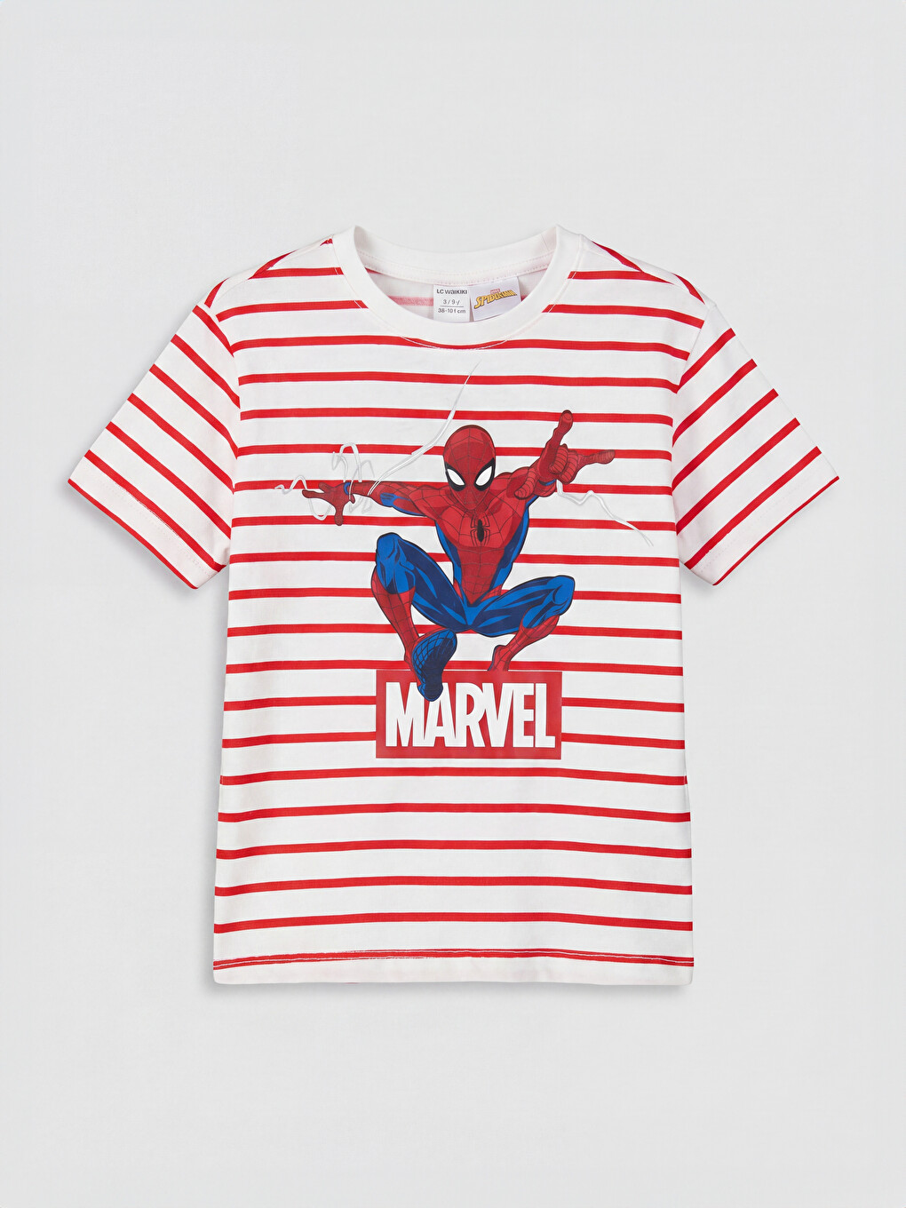 Beyaz Spider-Man Baskılı Erkek Çocuk Pijama Üstü