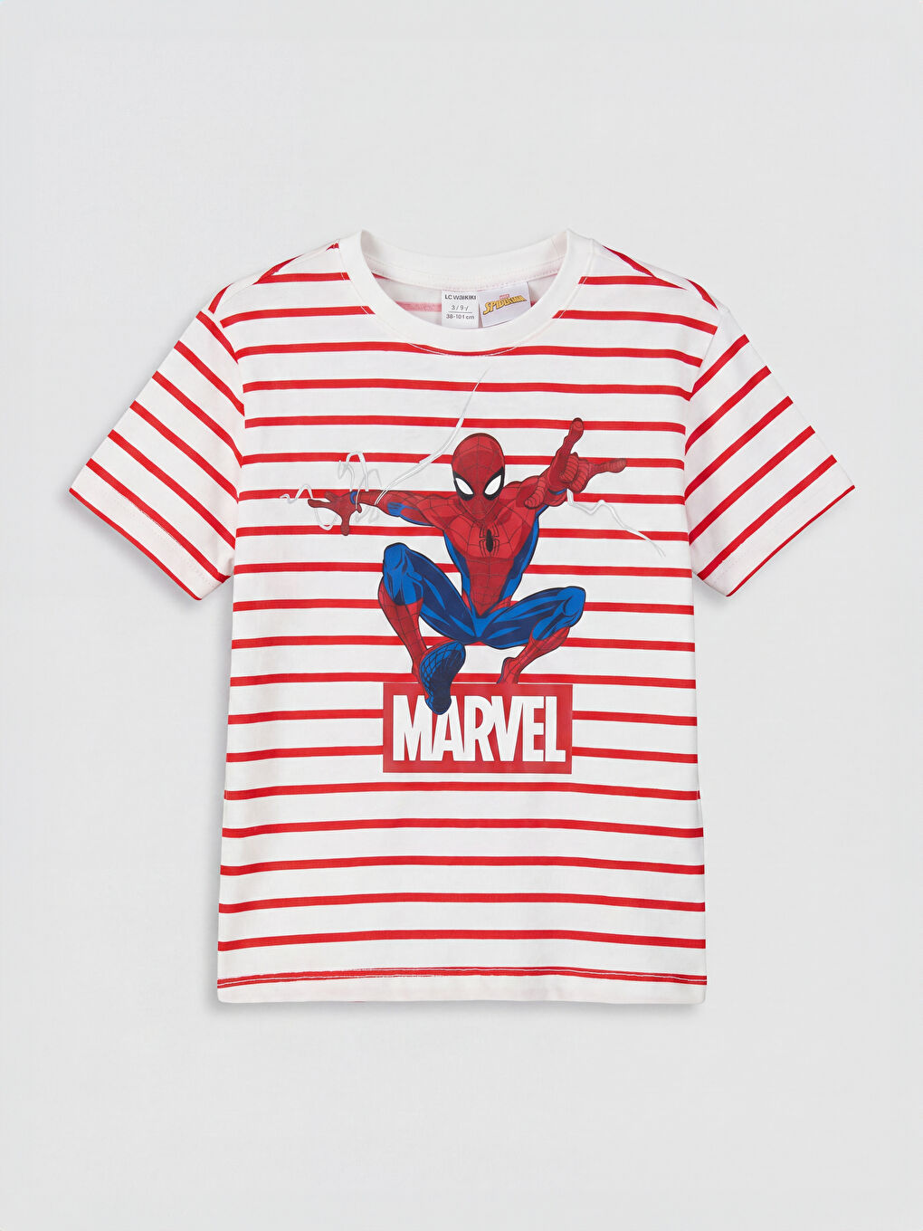 Beyaz Spider-Man Baskılı Erkek Çocuk Şortlu Pijama Takımı-1