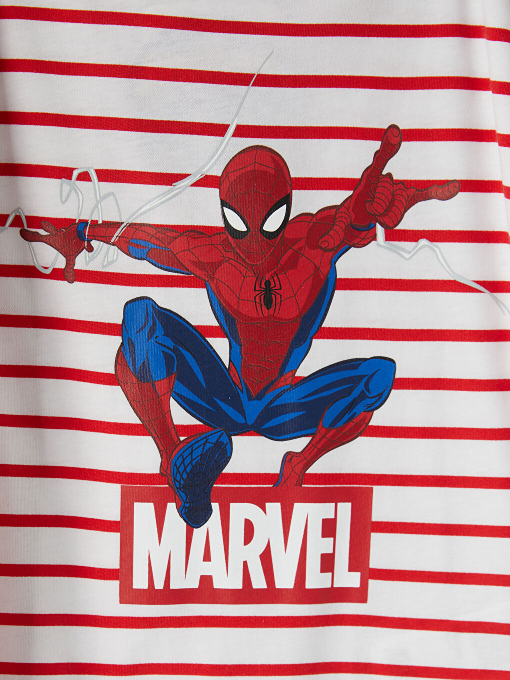 Beyaz Spider-Man Baskılı Erkek Çocuk Şortlu Pijama Takımı-3