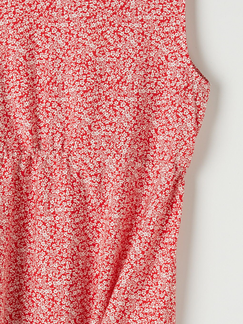 Floral Waist Sash Shirt Dress-7