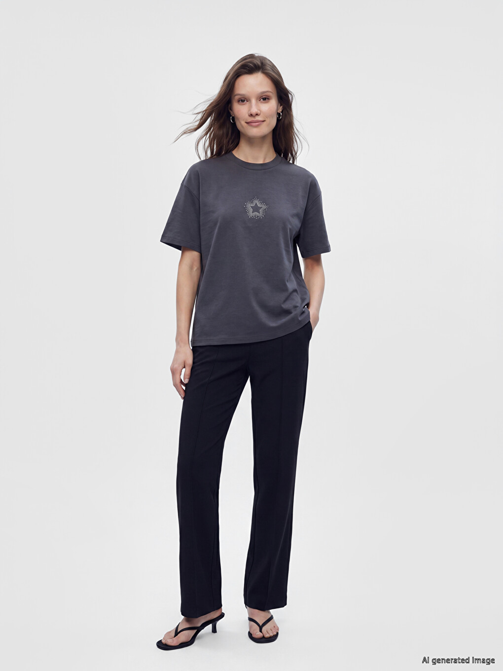 Rhinestone Soft Touch Women's T-shirt-1