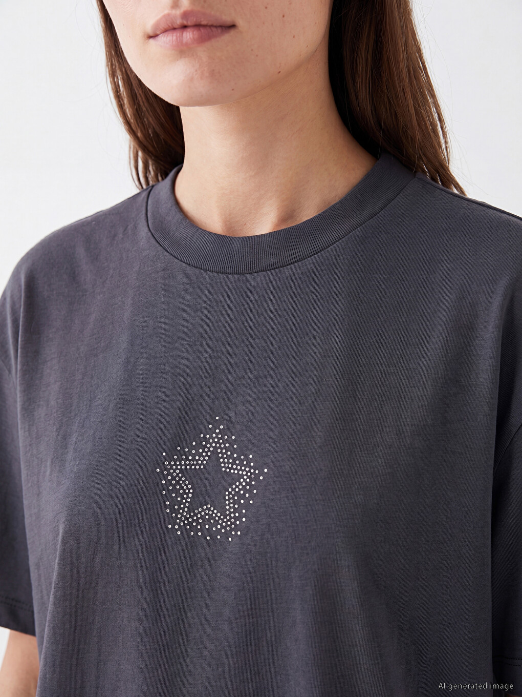 Rhinestone Soft Touch Women's T-shirt-2