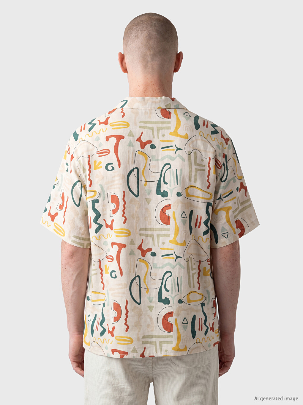 Relax Fit Patterned Men's Shirt-3