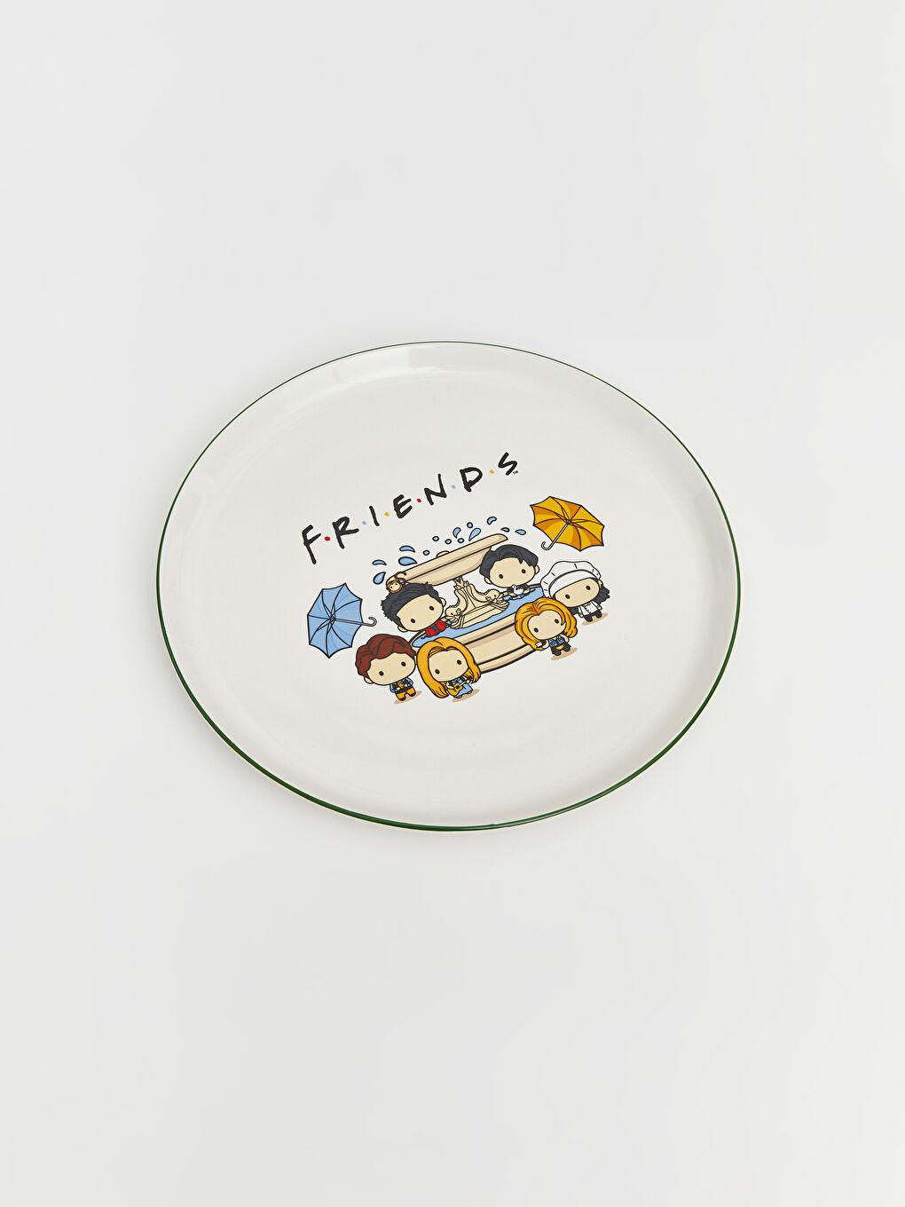 Karışık Friends Baskılı Seramik Tabak 28 cm-2
