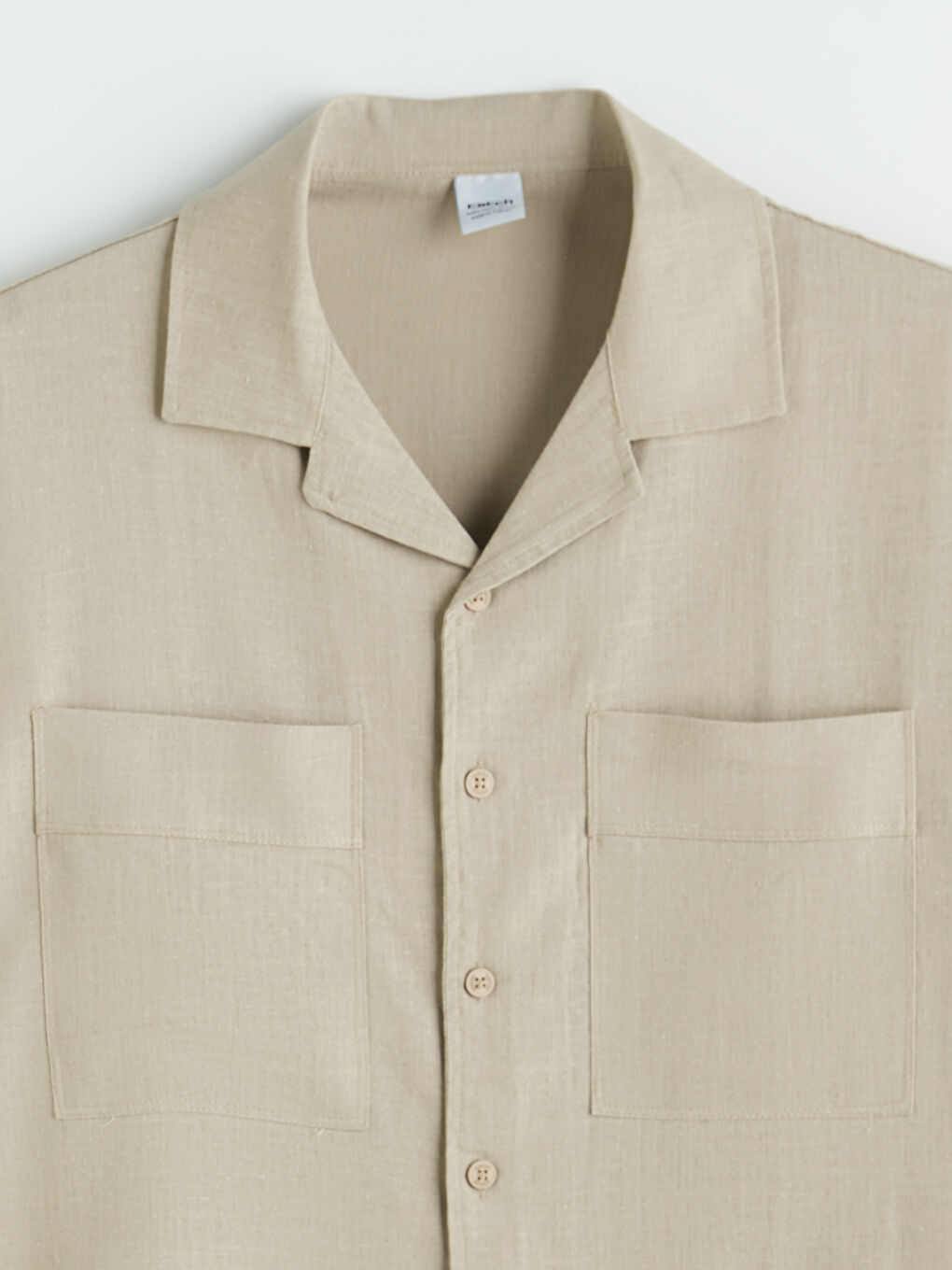 Bej Regular Fit Erkek Gömlek-2