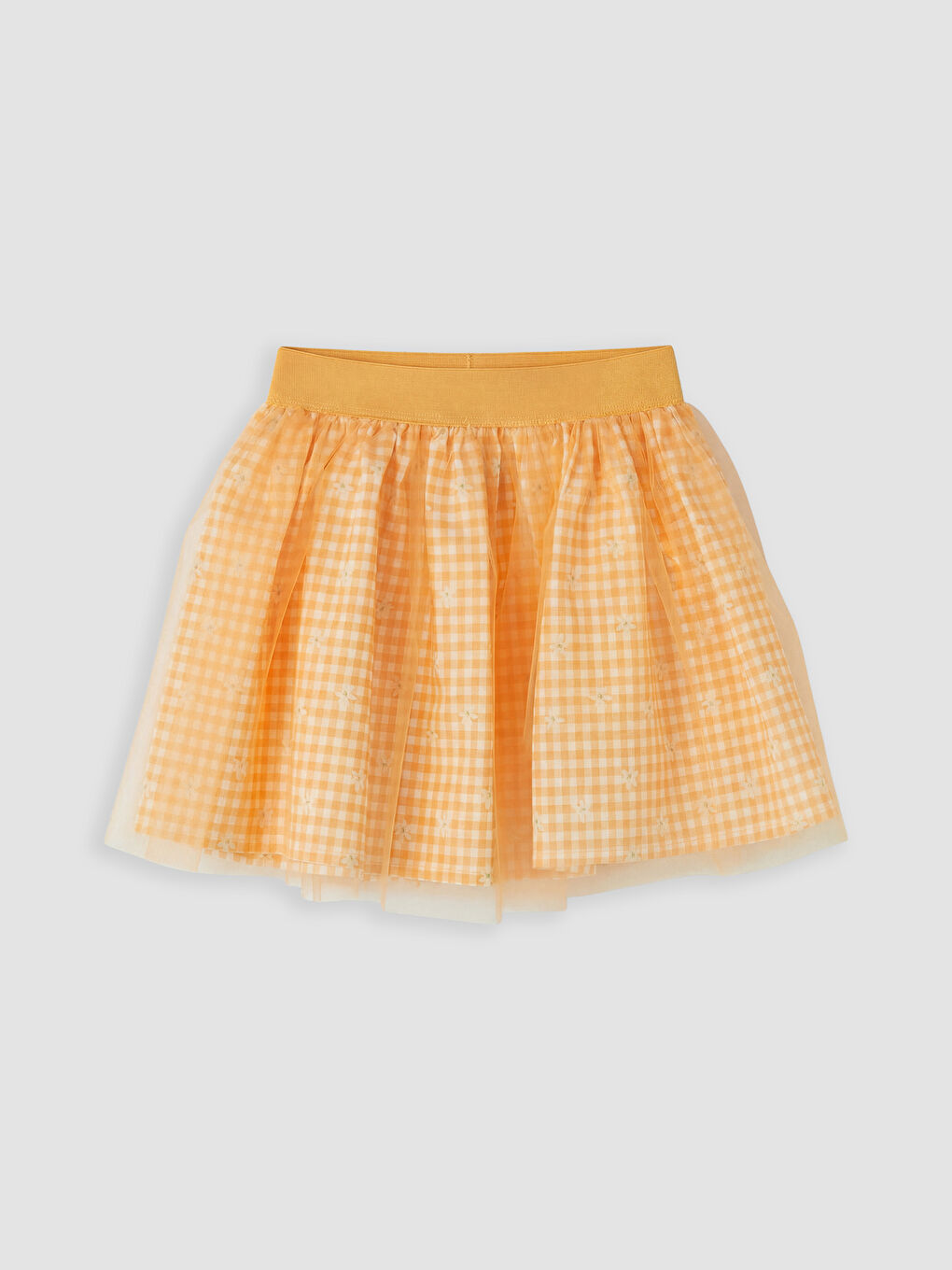 Ekru Kız Çocuk Tişört, Etek ve Saç Bandı-3