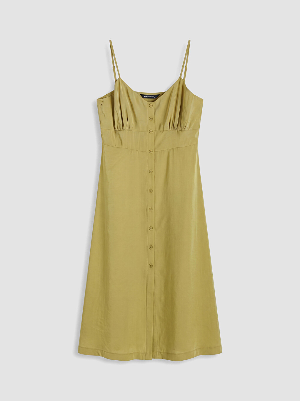 Gerüschtes Kleid Aus Modal-mischung Mit Riemchen-4