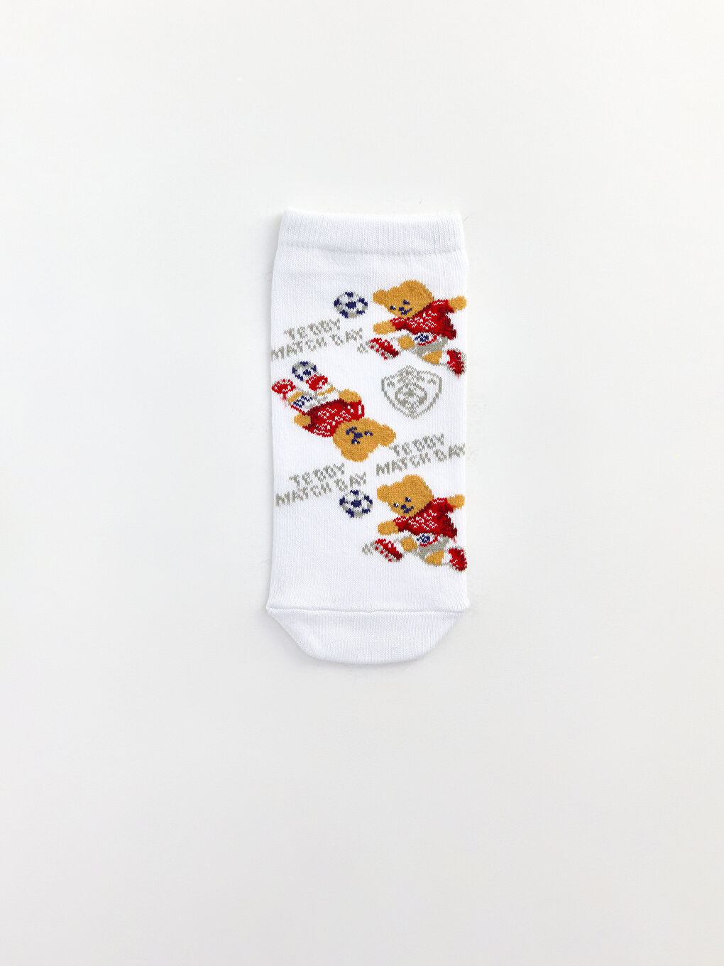 Karışık Ayı Teddy Desenli Erkek Çocuk Patik Çorap 5'li-2