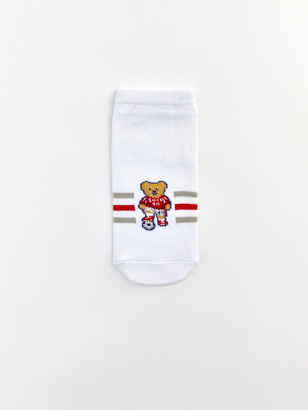 Karışık Ayı Teddy Desenli Erkek Çocuk Patik Çorap 5'li-5