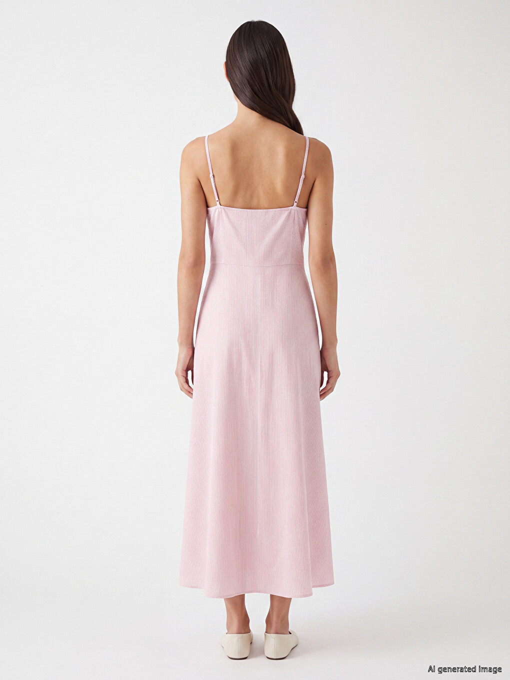 Woman Pink Dress-3