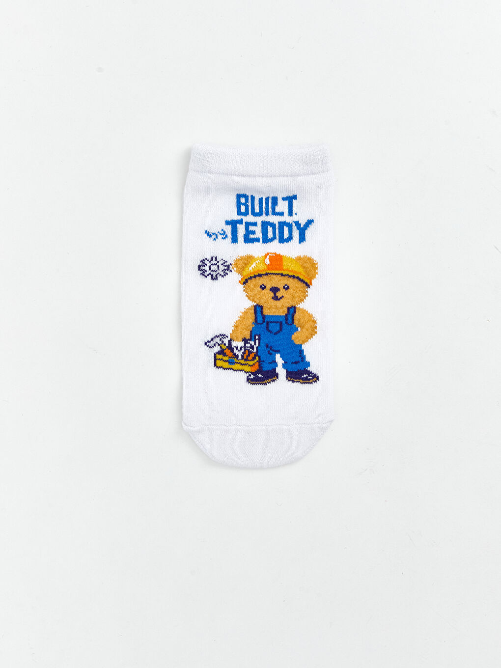 Karışık Ayı Teddy Desenli Erkek Çocuk Patik Çorap 5'li-1