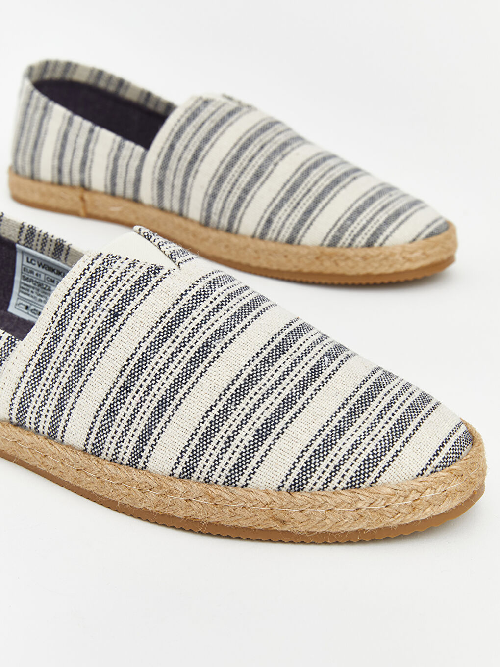 Karışık Hasır Tabanlı Erkek Espadril-2