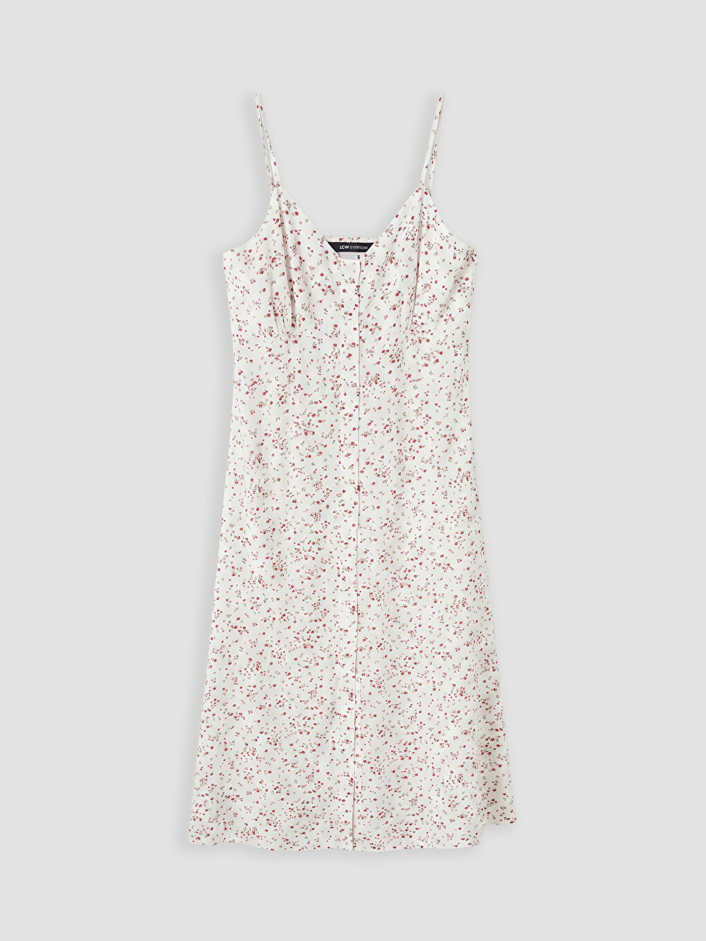 Rochie Florală Cu Bretele Decolteu În V-4