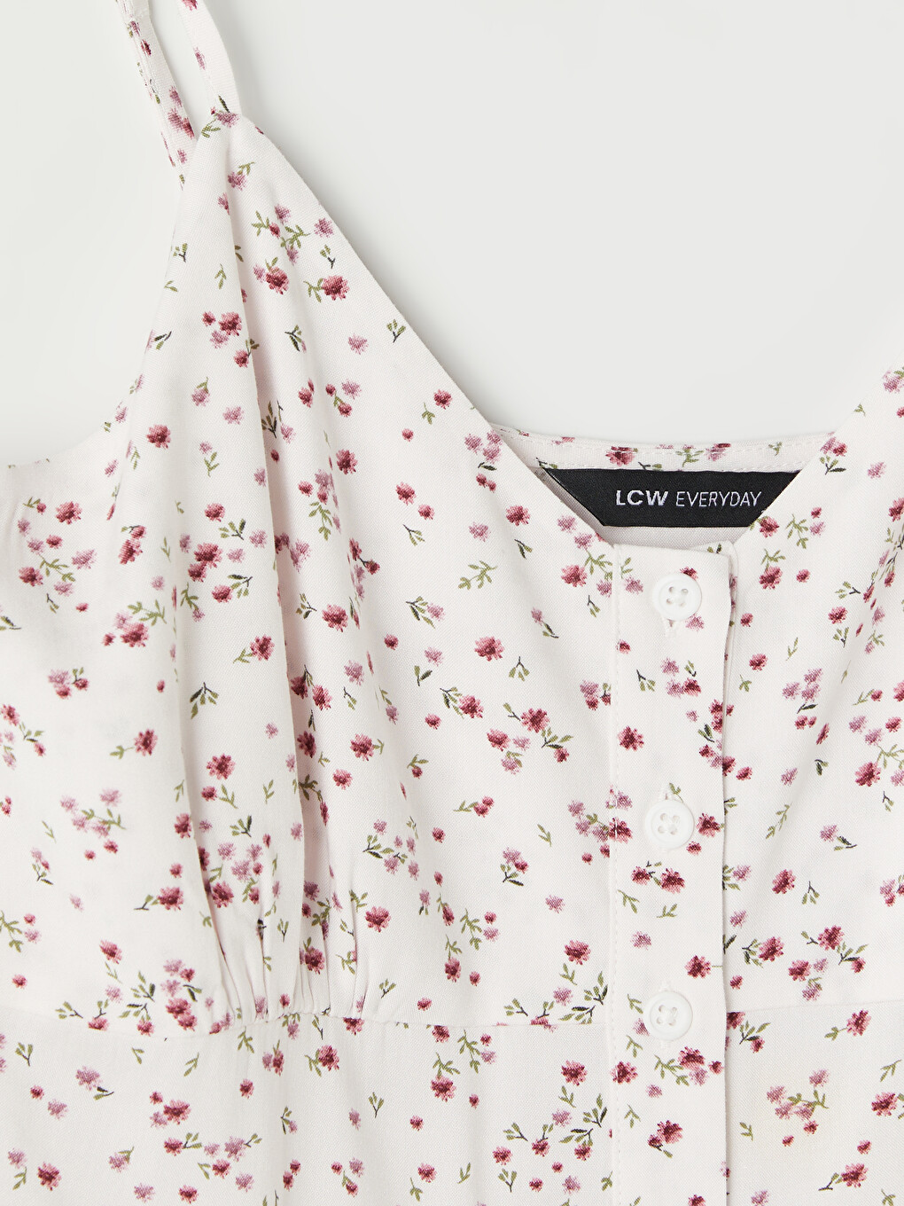 Rochie Florală Cu Bretele Decolteu În V-6