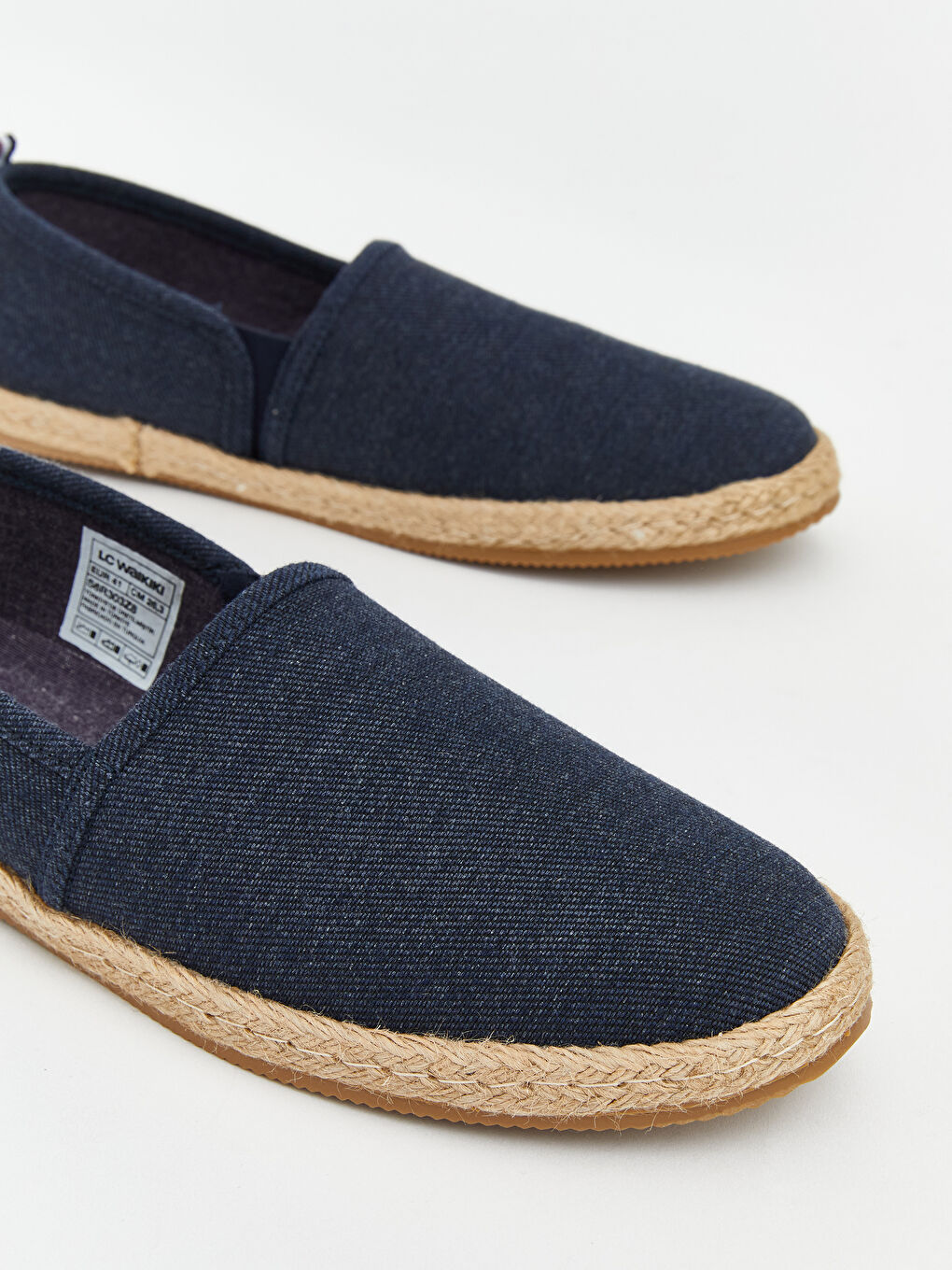 Lacivert Hasır Tabanlı Erkek Espadril-2