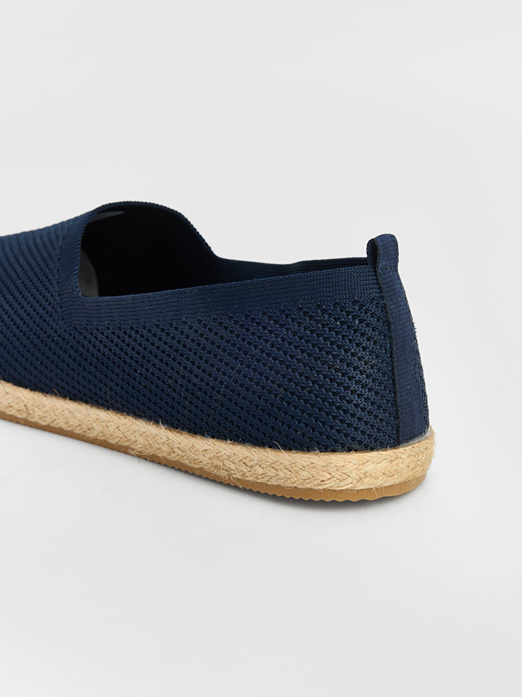 Lacivert Hasır Tabanlı Erkek Espadril Ayakkabı-3