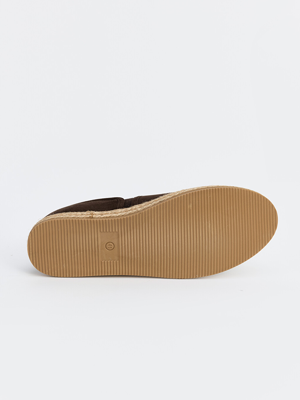 Kahverengi Hasır Tabanlı Erkek Espadril-2