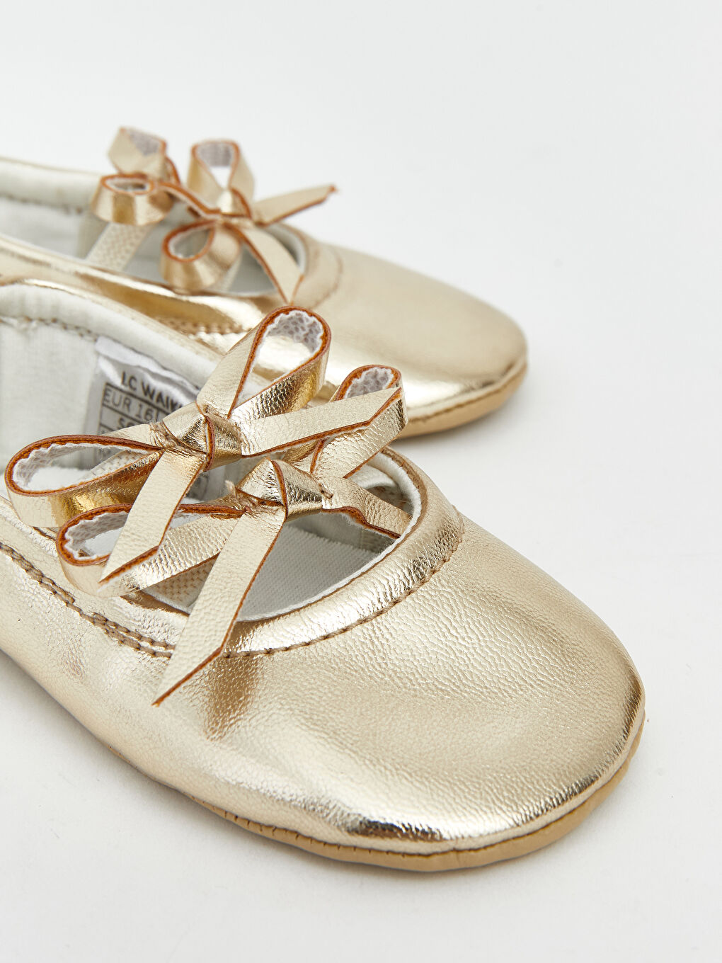 Girl YELLOW Pram Shoes-2