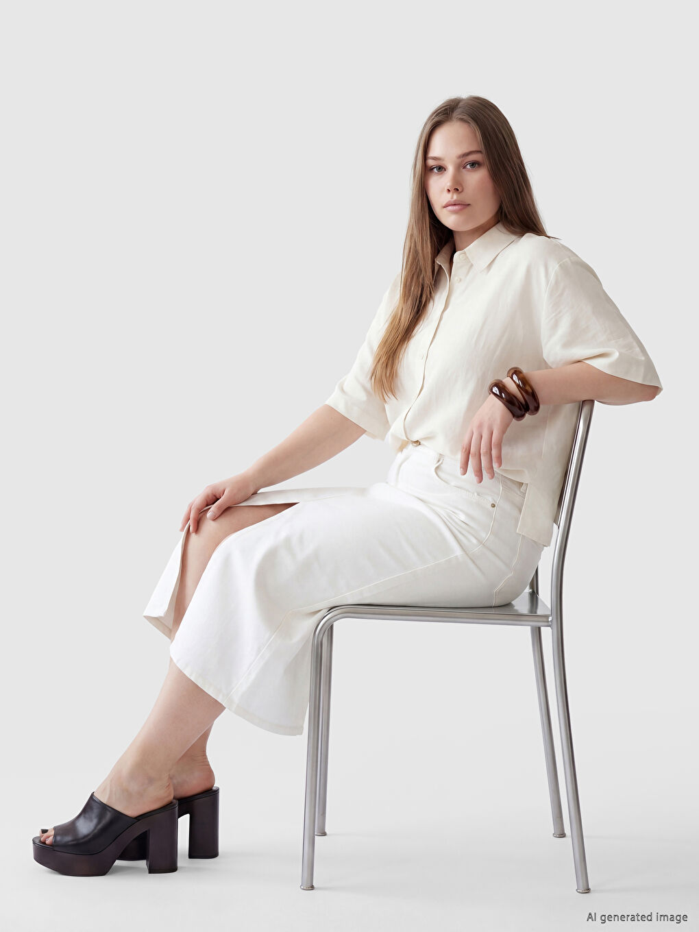 Linen Blend Women's Shirt-1