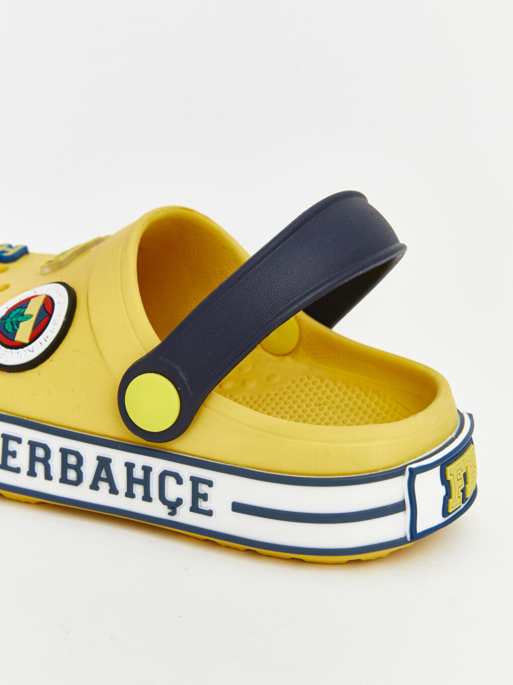 Sarı Fenerbahçe Baskılı Erkek Çocuk Plaj Sandaleti-4